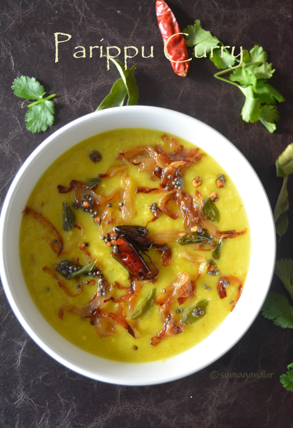 Veggie Platter Kerala Cuisine Parippu Curry