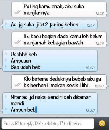 a true love: Kumpulan Chat Sex Diky & Fery