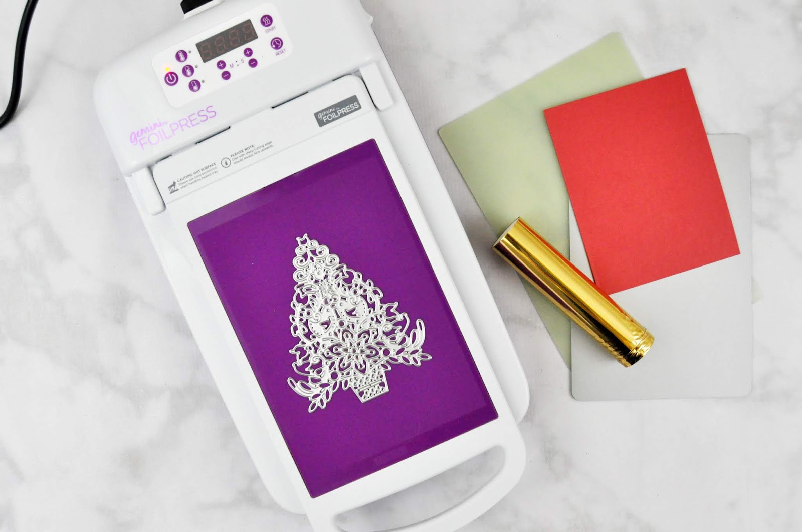 Gemini Foil Press Christmas Card Tutorial Jen Gallacher