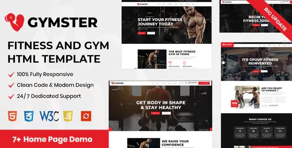 Best Fitness and Gym HTML5 Template