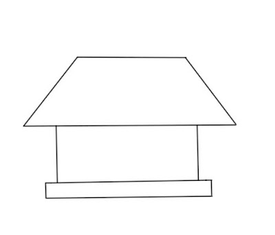 House drawing for kids easy step by step house drawing easy with colour
