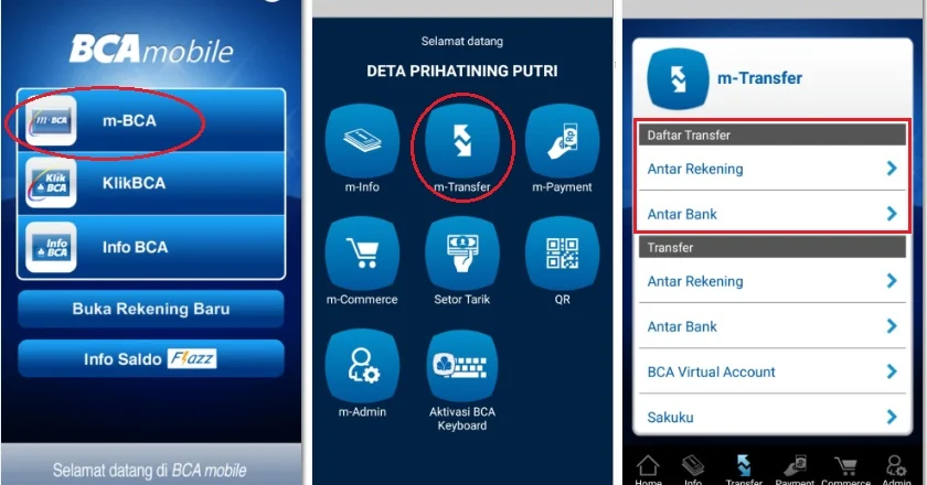 BCA ke Seabank transfer dana digital