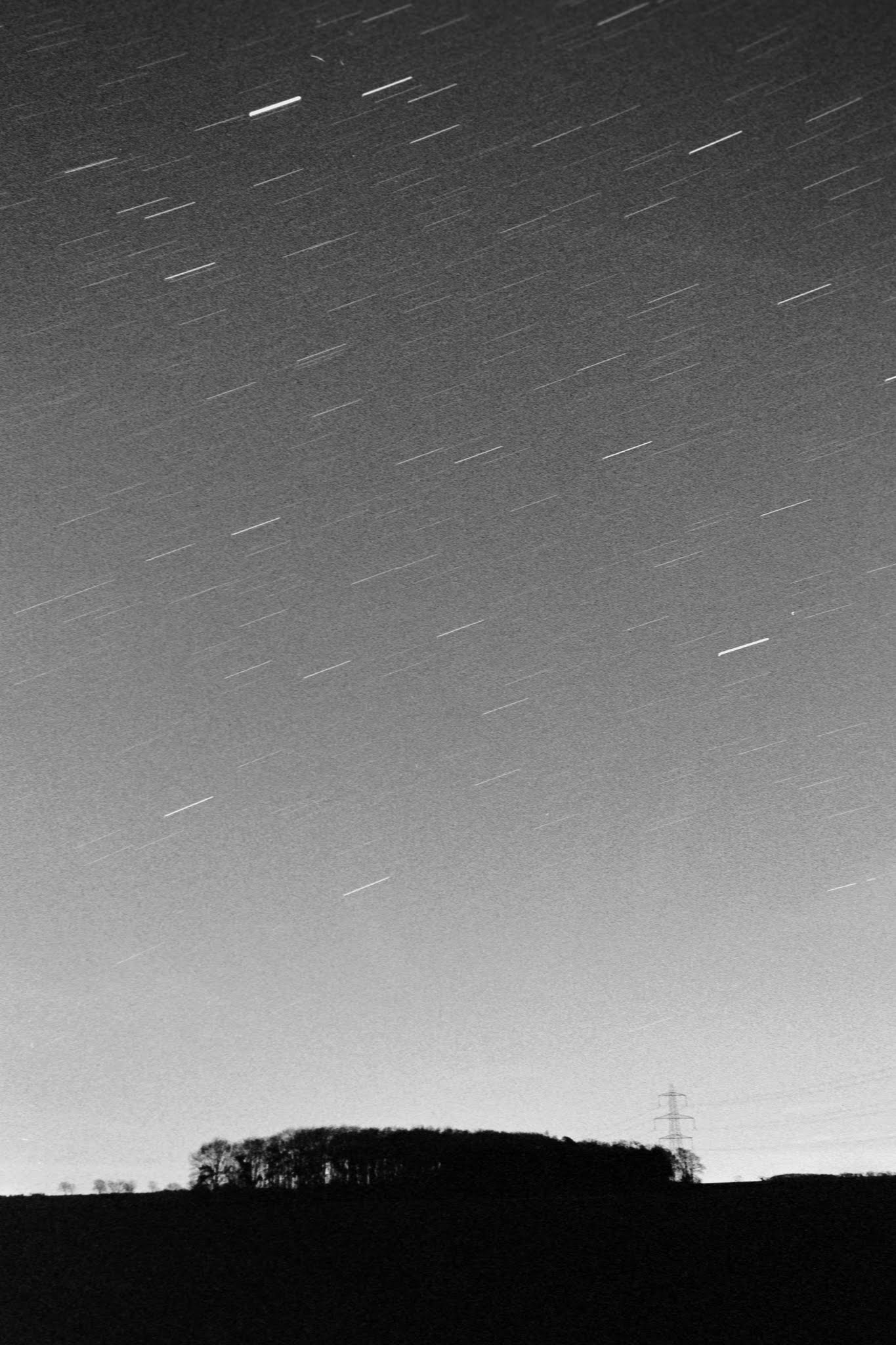 35mm Film Star trails By Tom Edwards