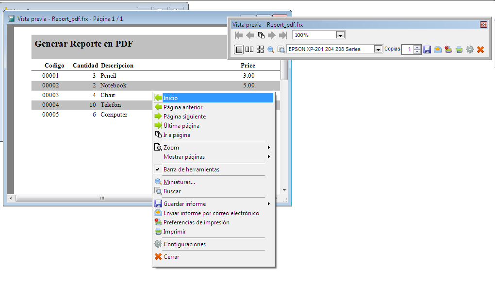 Generar Reportes PDF con Visual Foxpro ~ Visual Foxpro