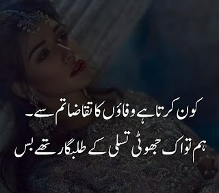 sad Poetry in Urdu