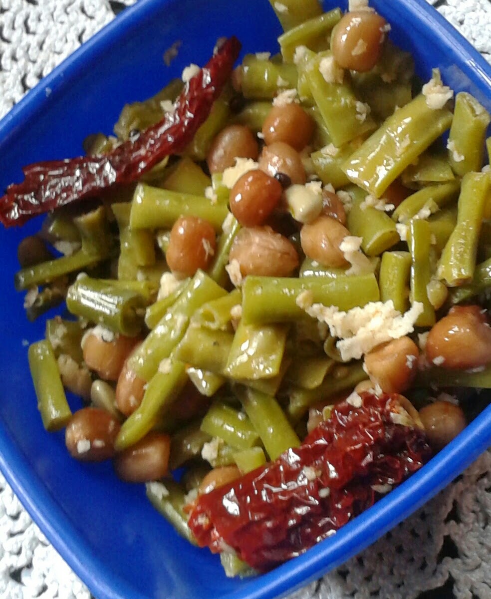 Madhavi 's cooking: Alsande, Nelkadle Palya ( Long beans ground nut ...