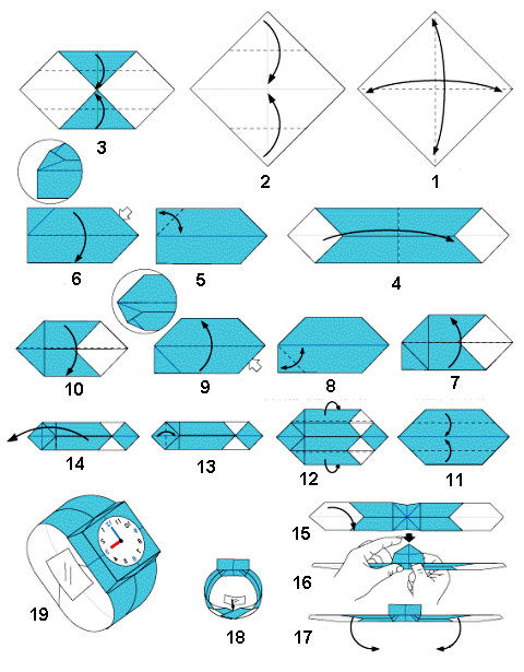 jam tangan origami