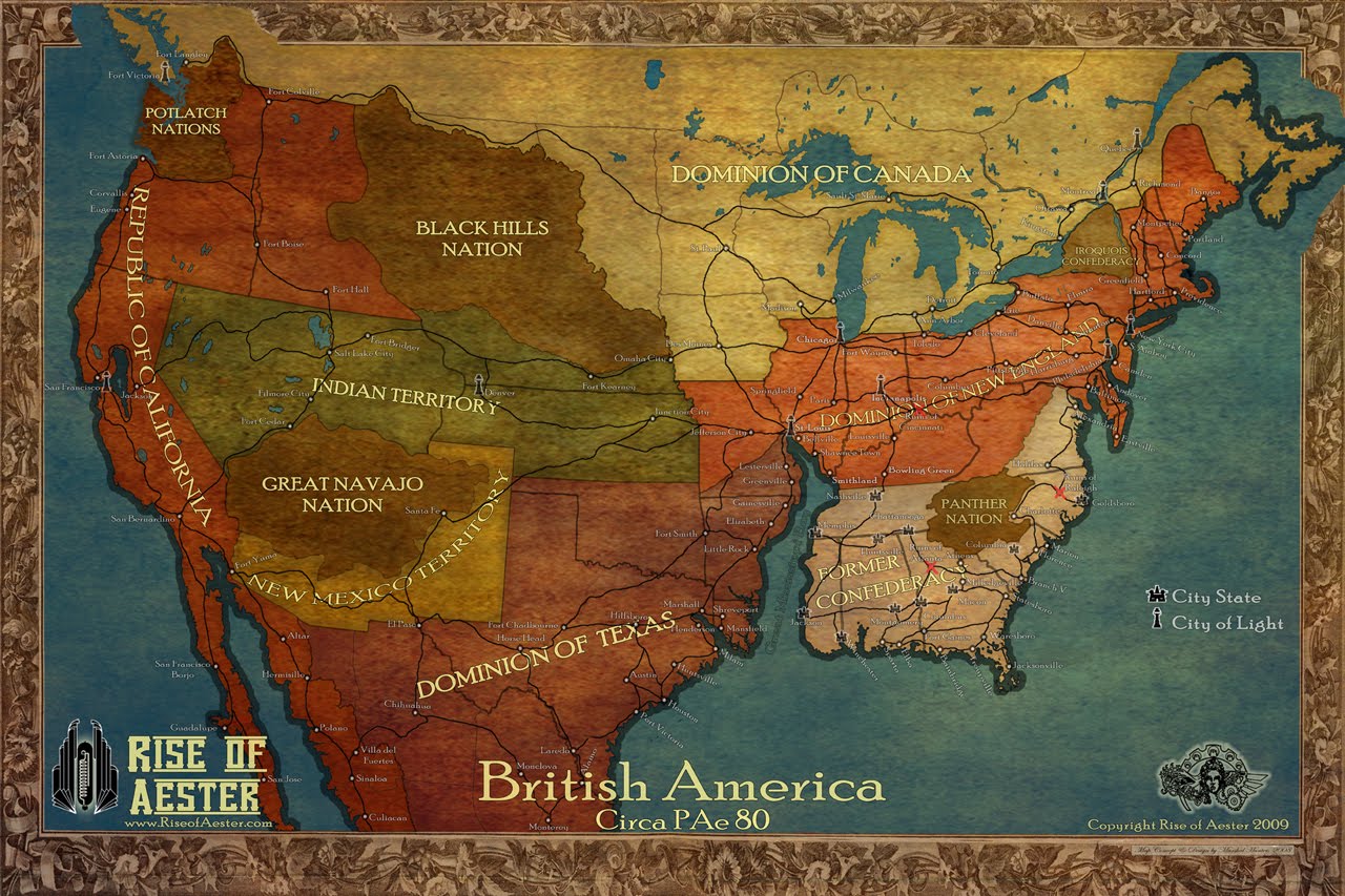 British America Map