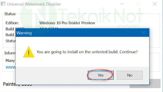 UWD ile Windows'u Etkinleştir Yazısını Kaldırma