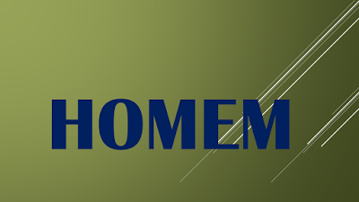 A imagem mostra a palavra homem. O homem ser perfeito fisicamente, mas repleto de imperfeiçoes e complexidades do ponto de vista psíquico. A imagem mostra a palavra homem.