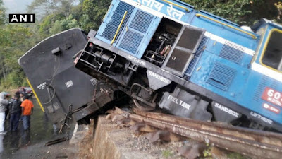 Darjeeling toy train derailed Darjeeling toy train derailed