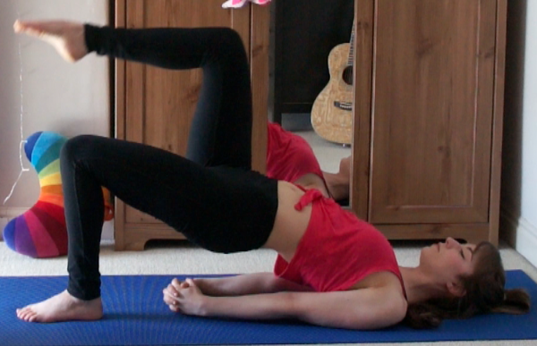 Eka Pada Setu Bandha Sarvangasana (One Leg Bridge Pose)