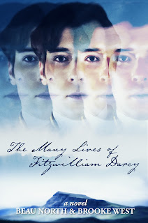 Book cover: The Many Lives of Fitzwilliam Darcy by Beau North and Brooke West Book cover: The Many Lives of Fitzwilliam Darcy by Beau North and Brooke West