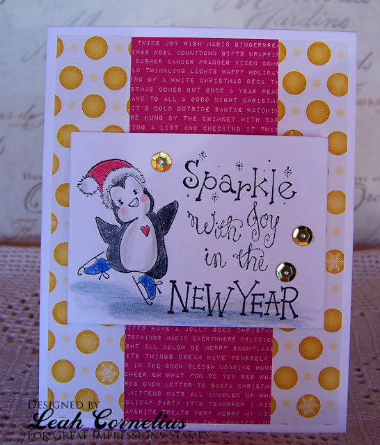 Great Impressions, Leah Cornelius, New Year, penguin