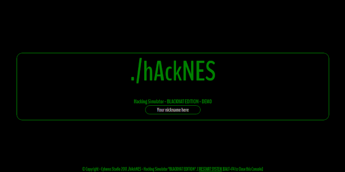 ./hAckNES - Hacking Simulator