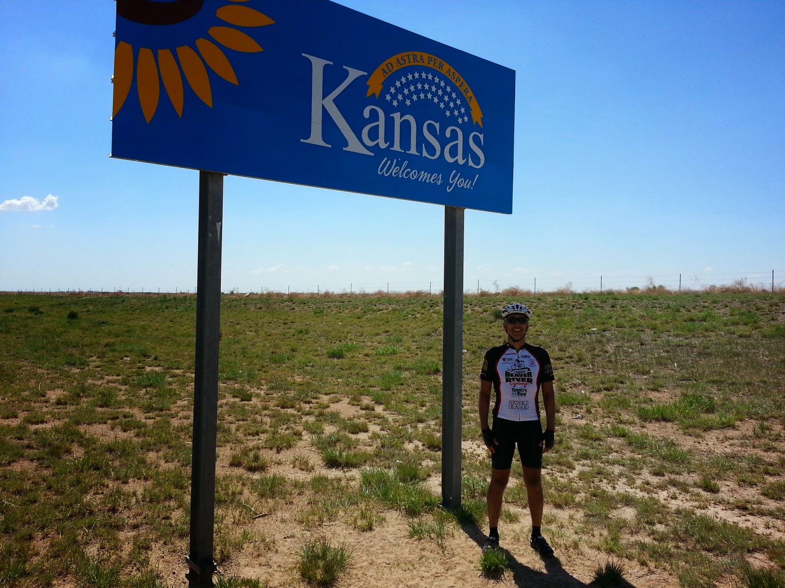 Herm's CoasttoCoast Bike Ride 2014 Day 19 Guymon OK to Liberal KS