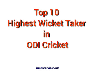 Top 10 Highest Wicket Taker in ODI Cricket Top 10 Highest Wicket Taker in ODI Cricket