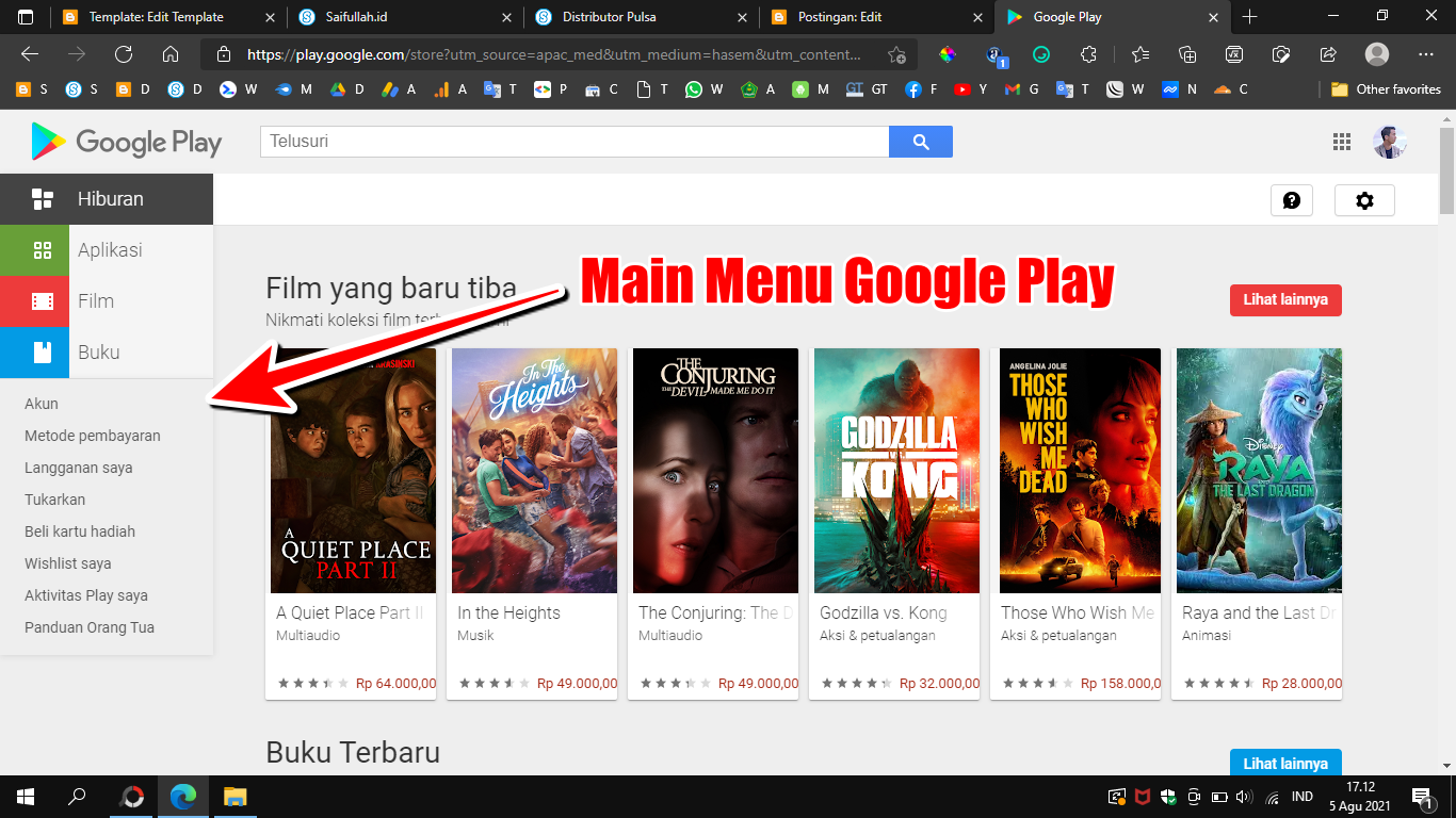 Tampilan Google Playstore