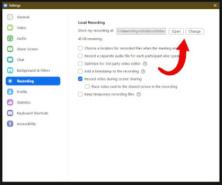 Tempat menyimpan rekaman Zoom Meeting