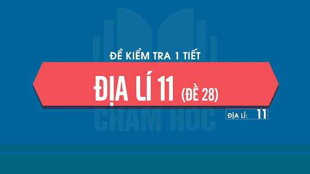 Đề kiểm tra 1 tiết Địa Lí 11 (Đề 26)