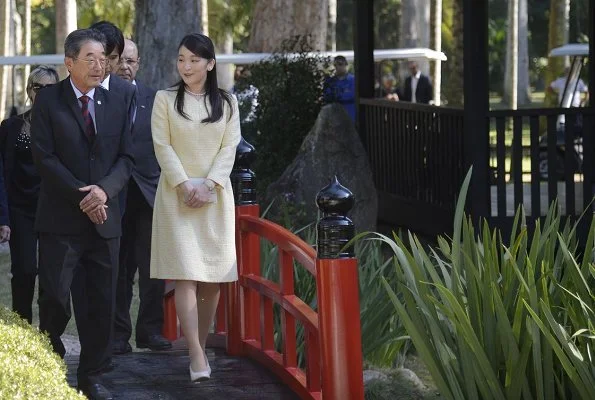 Princess Mako visited Japanese Botanical Garden, and Nikkei Association, and Redeemer Christ Monument in Rio de Janeiro