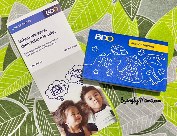 BDO, BDO Junior Savers Account, saving for your childs future, childs future, money, financial wellness, financial literacy, family budget, online banking, BDO online transfer, transfer to any account, savings account, passbook account, Covid-19 pandemic, safety, savings, monthly deposits, toys, expenses, family budget, BDO Unibank