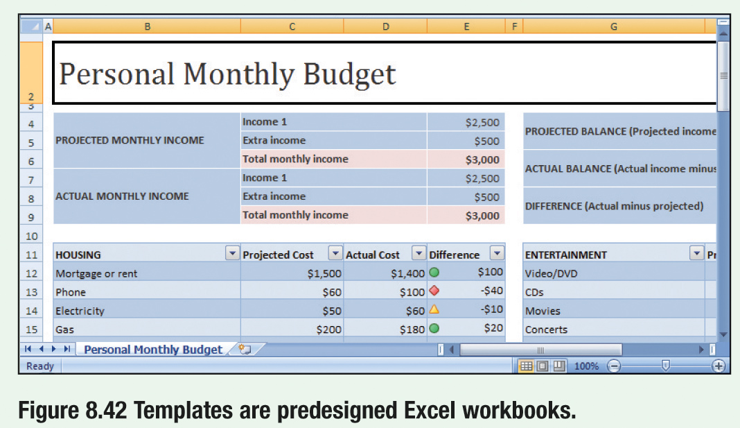 Microsoft Excel 2007 Templates Certificate Letter