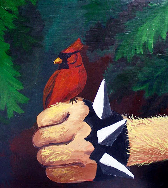 Night of the Demon; Friend to Beast and Bird, Acrylic on Panel, 24 in x 30 in, 2004-05