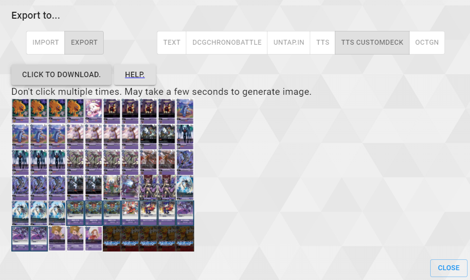 Digimon CCG How to upload ANY deck to Tabletop Simulator Off Meta