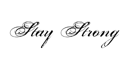 Stay strong тату эскиз