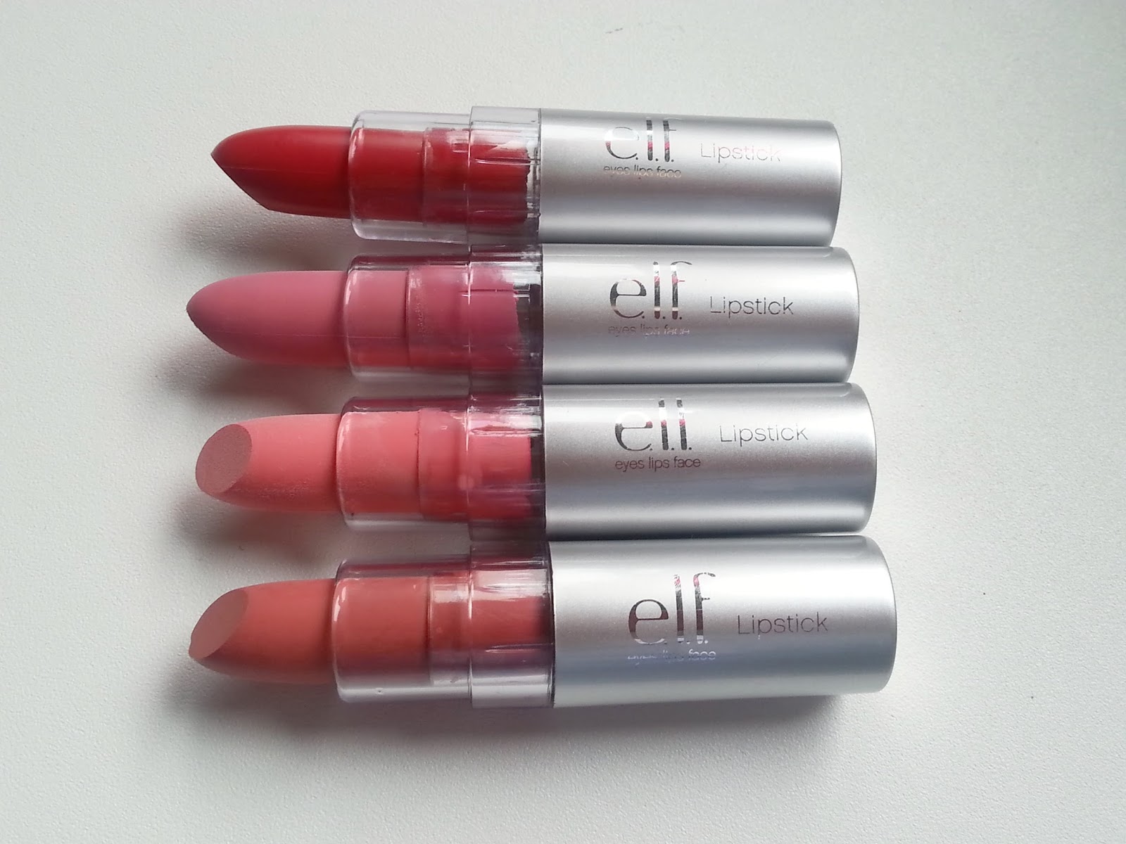 MyHappyBeauty Review ELF lipsticks
