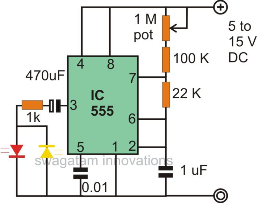Emergency Lamp Using Ic 555 Amp Circuit Diagram