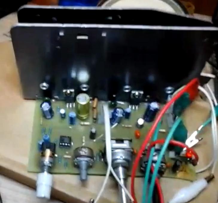 TDA2003 stereo amplifier with tone control 20 watts (10+10)