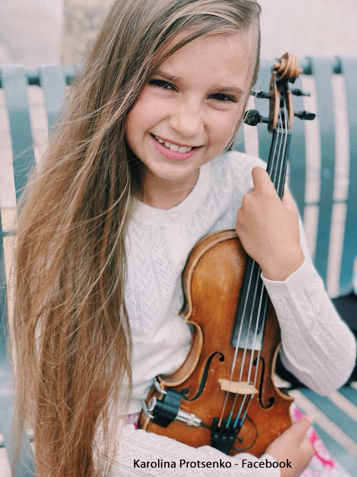 Drakkuss Karolina Protsenko is a Budding Violin Prodigy