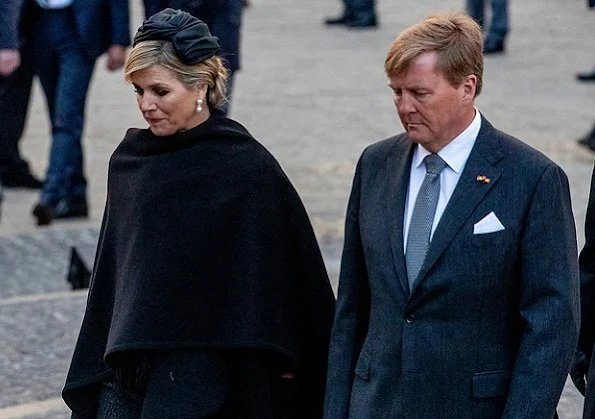 Remembrance Day ceremony at Dam Square in Amsterdam. King Willem-Alexander, Queen Maxima, Mark Rutte