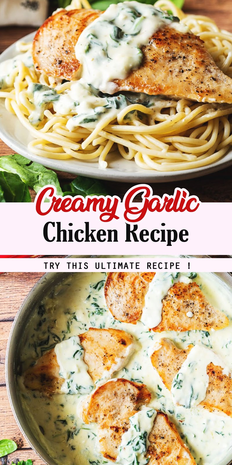Creamy Garlic Chicken Recipe - SENIN WAWAN 2