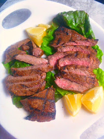 Melt-in-your-mouth, tender grilled sirloin steak, cooked to perfection, and then doused with a garlic herb vinaigrette.  This makes for one amazing summer entree! - Slice of Southern