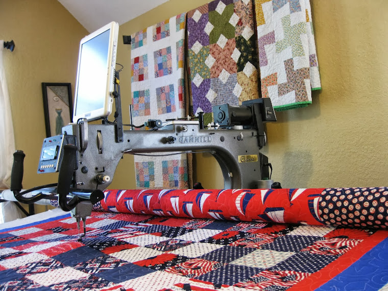 Longarm machine quilting