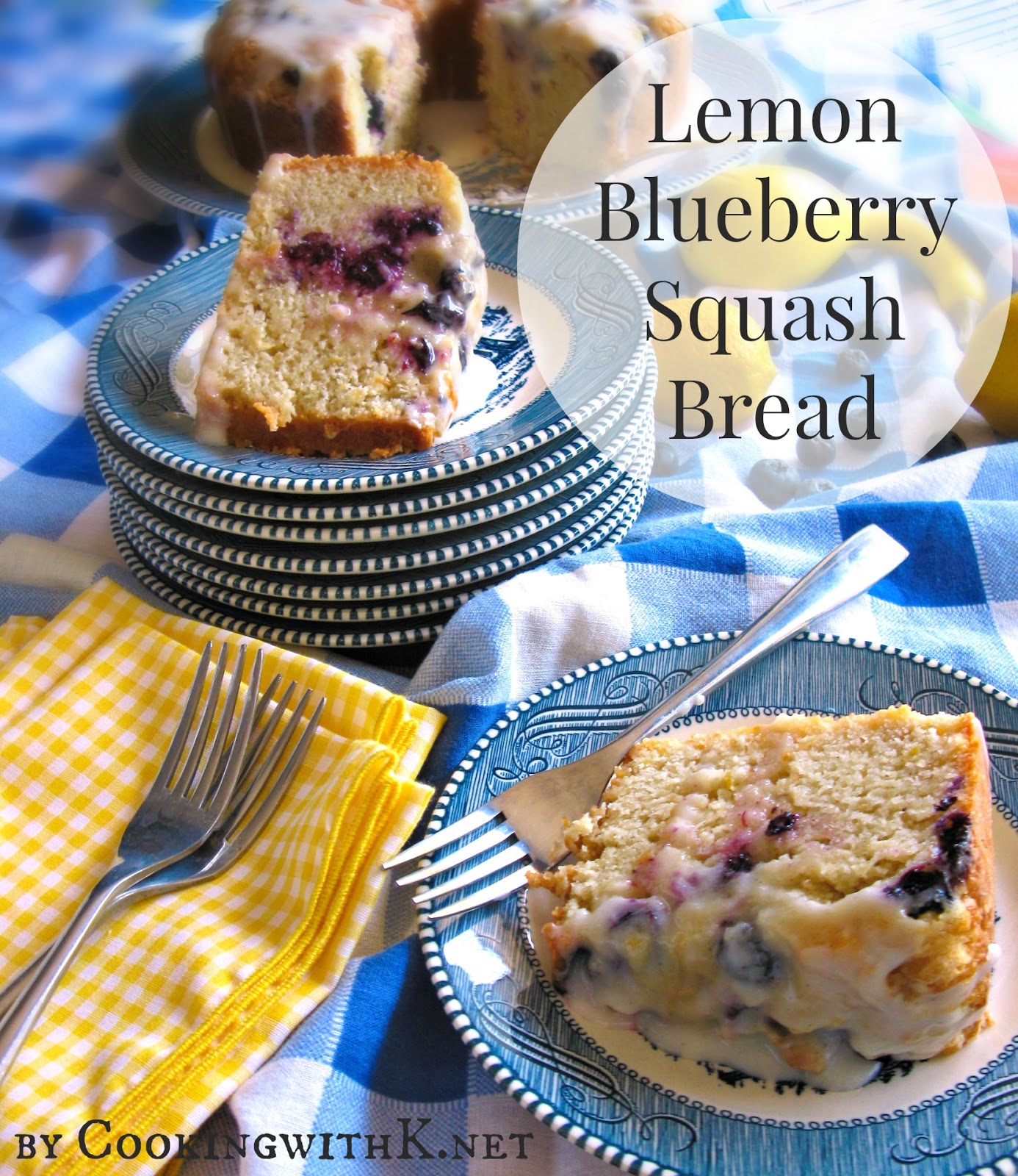 Lemon Blueberry Squash Bread