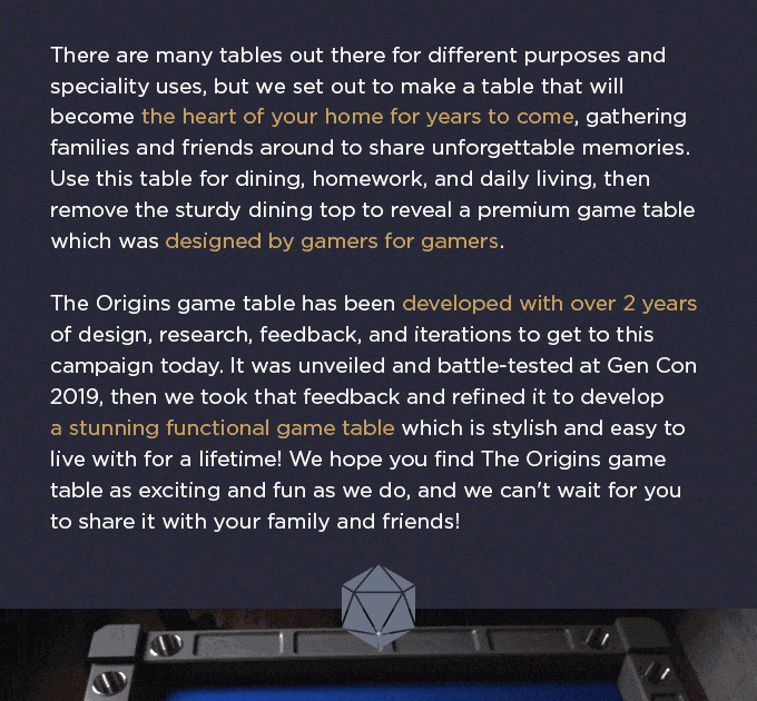 Tabletop Fix Game Theory Tables Kickstarter Ending Soon