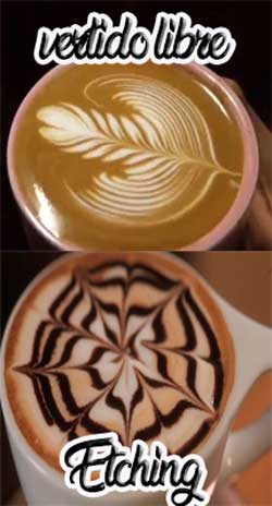 la técnica del etching para latte art - Super Camarero