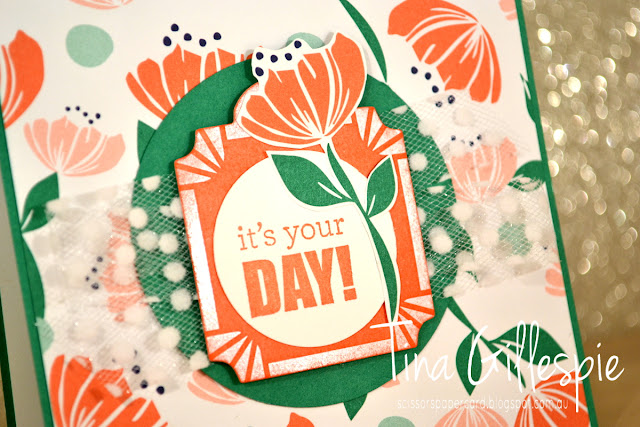 scissorspapercard, Stampin' Up!, Art With Heart, Itty Bitty Birthdays, Humming Along, Happiness Blooms DSP, Sweet Pins and Tags