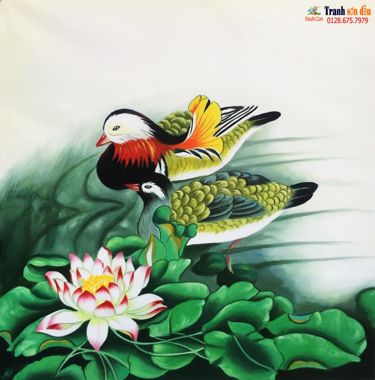 tranh son dau