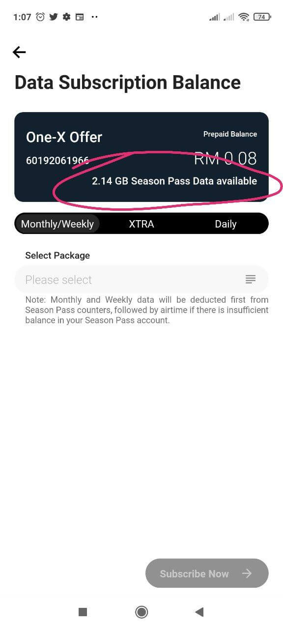 Cara langgan season pass onexox di aplikasi black.