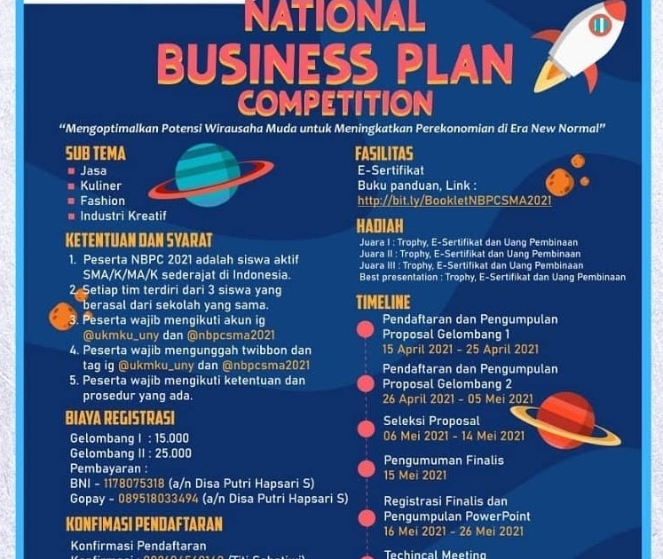 business plan competition sma
