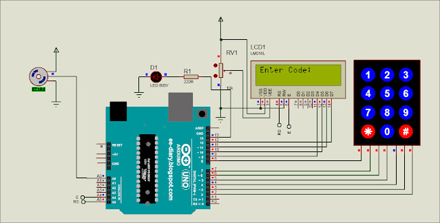 Password based Door Locking System using Arduino | ee-diary