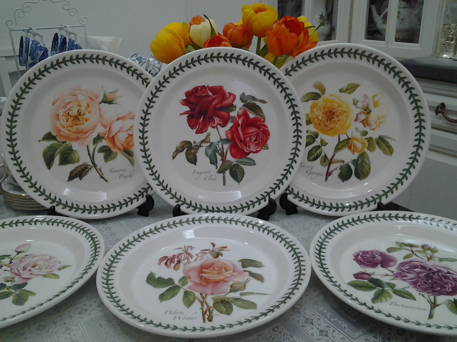 Lovely Treasures from English Garden Portmeirion Botanic Roses Dinner