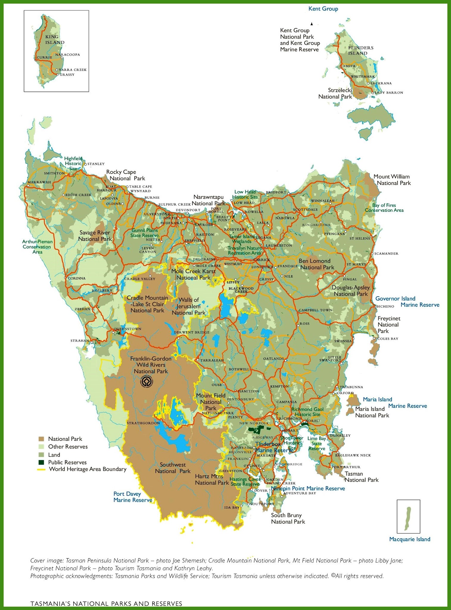 Tasmania Map