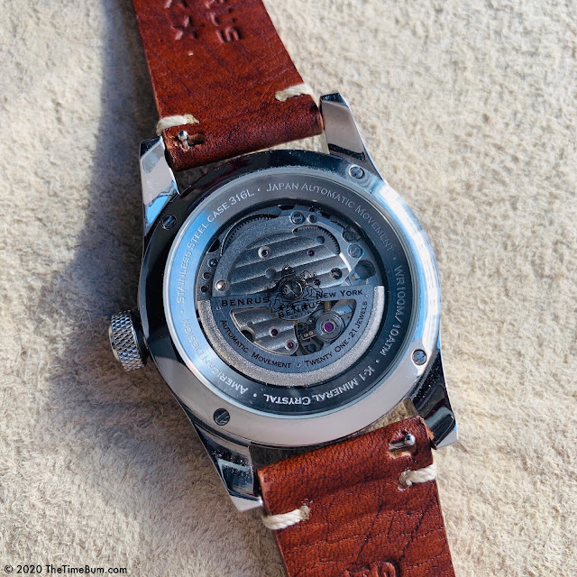 Benrus Heritage Field Watch case back