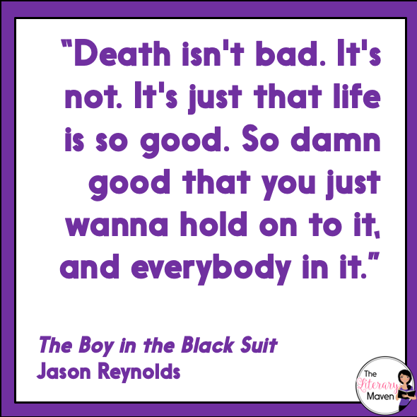 On My Bookshelf The Boy In The Black Suit by Jason Reynolds The